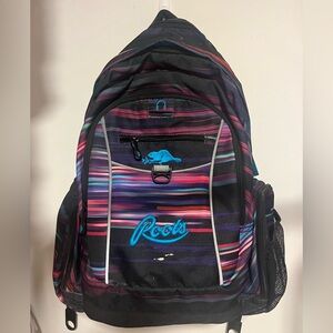 Roots Black and Multicolor Backpack